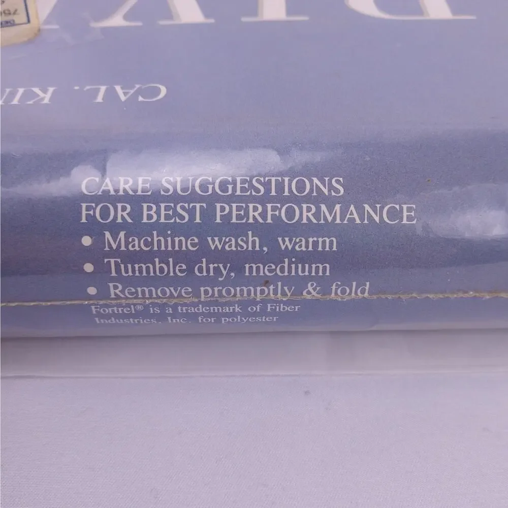 Vintage Dan River Percale Fitted Sheet CA King Pastel Southwest Geometric NIP